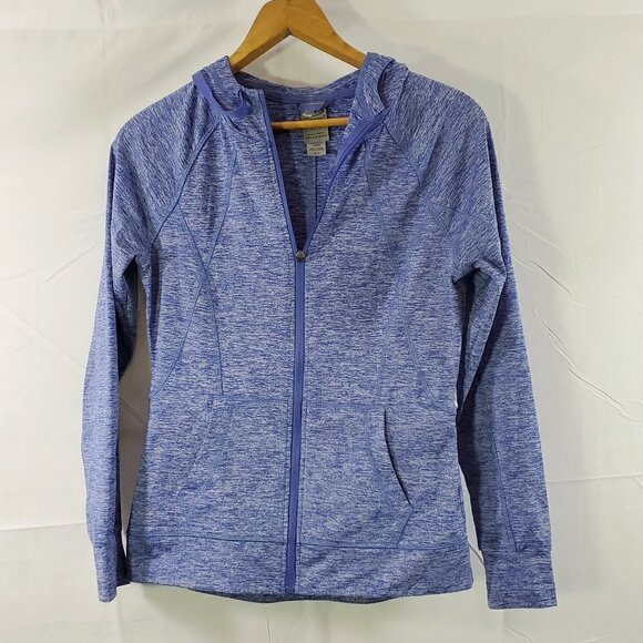 Champion Duo Dry Blue Chambray Women's Full Zip Hoodie Sweatshirt - XS - Picture 14 of 16